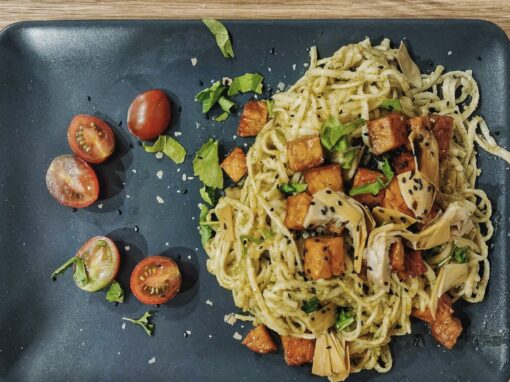 A photo of the dish Basil pesto with whole foods